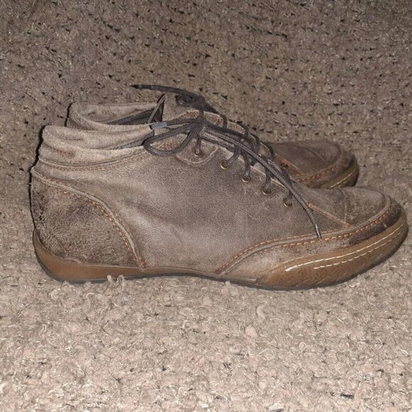 Vintage DOLCIS-Brown Distressed Oiled Suede Desert Boots-Sz 13-NWOB - Picture 5 of 7